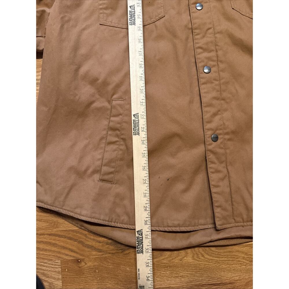 Craftsman Canvas Fleece Lined Chore Work Coat Zip Snap 5 Pockets Men's XXL 2XL - Picture 8 of 13